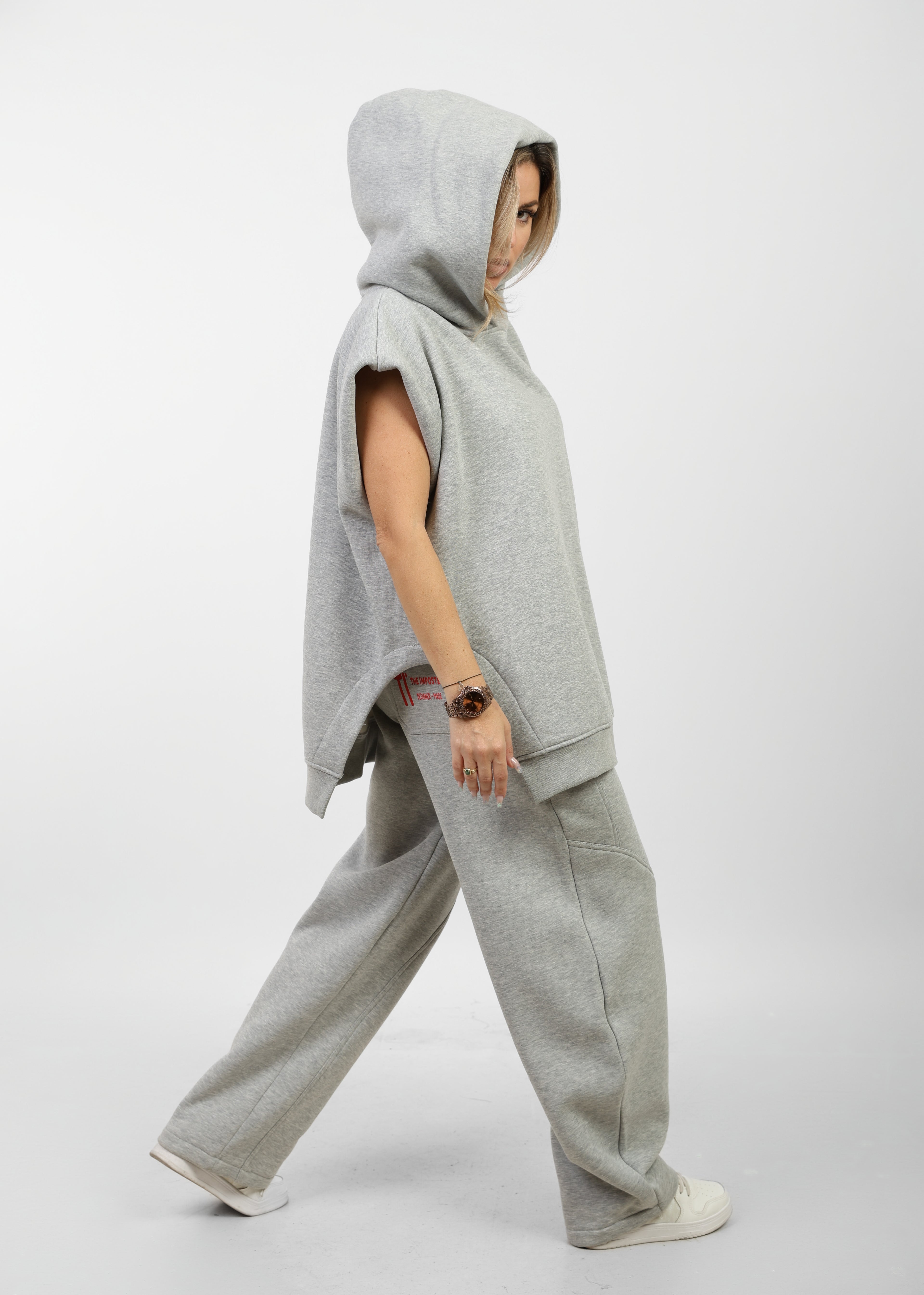 Sleeveless Edgy Sweatshirt