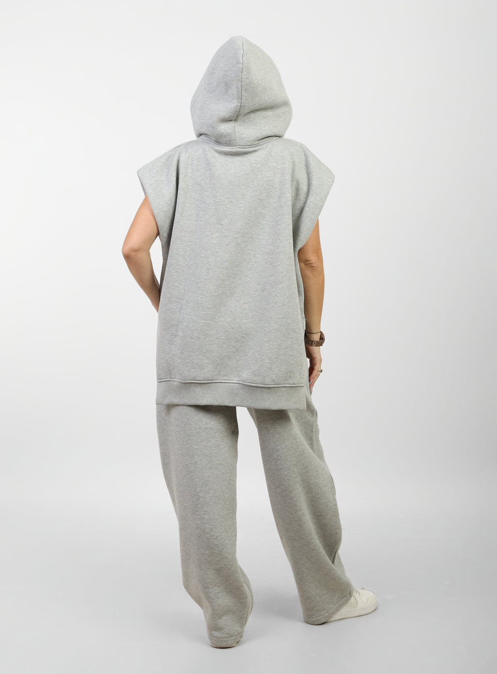 Sleeveless Edgy Sweatshirt