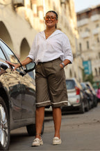 Brownish Olive Shorts