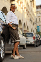 Brownish Olive Shorts