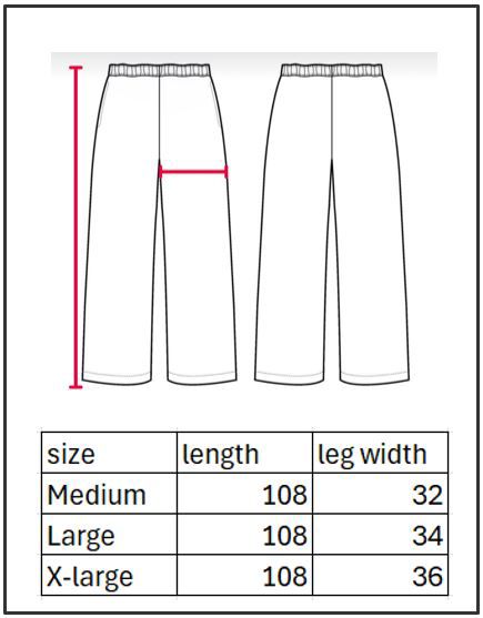 Size chart 2